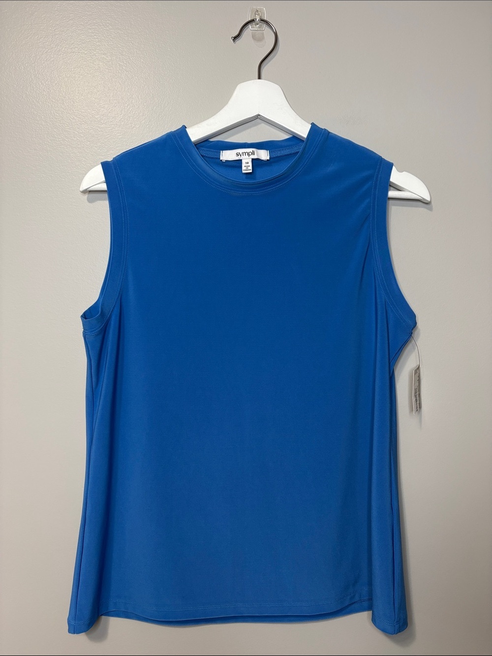 Sympli Crew Neck Slim Jersey Tank Style 21221